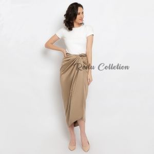 COD Rok Lilit Polos Bawahan kebaya Bahan Velvet Satin Premium Gratis Ring