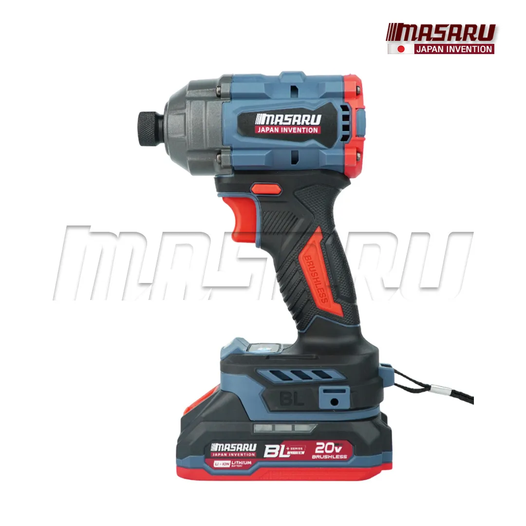 MASARU รุ่น SCDI-145 แรงบิด 250 N.m ไขควงกระแทกไร้สาย 20 V มอเตอร์บลัสเลส สว่านกระแทก สว่านmasaru พร้อมใช้งาน