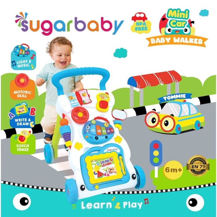 Sugar Baby Mini Car Push Walker (Baby Walker) Lazada Indonesia