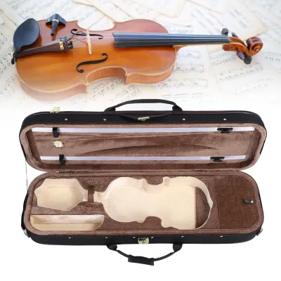 ACAGALA Size Violin Box with Hygrometer Hard Shell Violin Storage Case Musical Instrument Protection Case