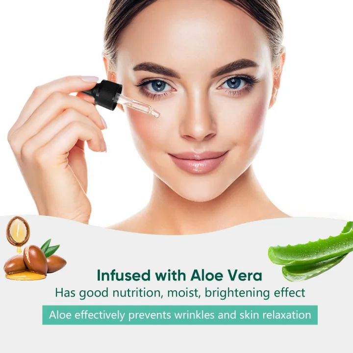 MOOYAM Aloe Vera Eye Essence Dark Circles Reduces Puffiness Bags Fine Lines Wrinkles Eye Essence.
