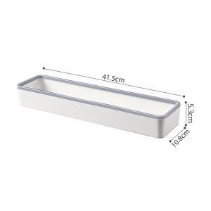 AE Wall-mounted no-drill storage rack above the bathroom toilet plastic shelf for the restroom