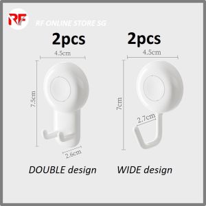 4pcs Dual Plug Hooks Self-Adhesive Non-Marking Strong Tape Cable Hanger Mix Kitchen Utensil Holders