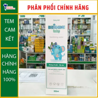 Dizigone Baby giúp phòng ngừa vi khuẩn trên làn da bé và môi trường xung quanh (Hộp 100ml / 300ml) - NT Gia Hân