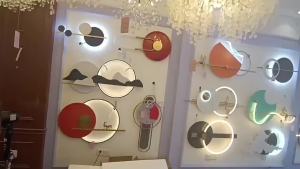Modern Creative Clock Wall Lamp For Living Room And Dining Room