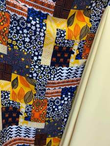 2m vải áo dài lụa lạnh hoa lá to (3) - lụa mango chính phẩm