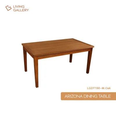 Living Gallery Arizona Dining Table Furniture | Modern Dining Furniture | Space Saving | Easy to Assemble | Durable & Sturdy | LGDT190-M.Oak