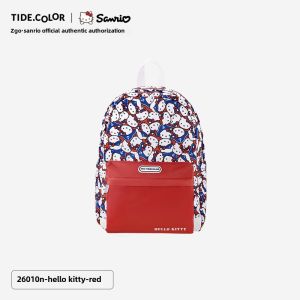 กระเป๋าเป้ Sanrio Hello Kitty ของแท้ 100% กระเป๋านักเรียน เด็กผู้หญิง กระเป๋าเด็ก Kuromi ความจุขนาดใหญ่ กันน้ำ ของขวัญวันเกิด Cinnamoroll Melody Pompompurin Pochacco 26010