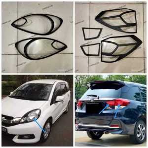 Paket garnis depan belakang hitam doff Honda Mobilio 2013-2016