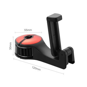 EKLEVA Car Hooks Car Seat Back Hooks with Phone Holder Universal Vehicle Car Headrest Hooks Hanger for Holding Phones and Hanging Bag