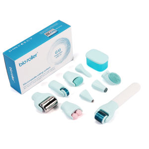 Bio Roller G10 10 in 1 Kit Derma Roller G10 Micro Stainless Dermaroller Skin Cooling Ice for Face Body Massage
