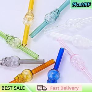 MceHKF 1Pcs Doraemon Glass Straw Transparent Color Cartoon Shaped Straw Environmental Protection And Heat Resistance