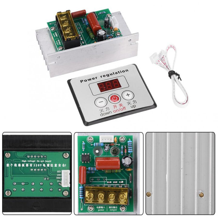 1pcs 6000W Thyristor điều khiển tốc độ động cơ điều khiển điện áp điều ...