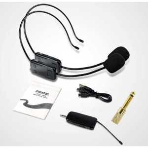 Erilles Mik Mic TaffSTUDIO Microphone Wireless Jarak jauh clip on bando imam mesjid 2.4G 2 PCS E65