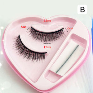 Ta💋.Bulu Mata Palsu Perekat-diri Alami Ramping Tebal Perekat Lem Perekat Strip Bulu Mata Palsu COD