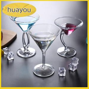 huayou Acrylic Cocktail Cup Không Thể Phá Vỡ Rượu Vang Thủy Tinh Nhà Wedding Party Bar Cốc Nước Trái Cây Màu Đỏ Rượu Uống Kính Bar Công Cụ