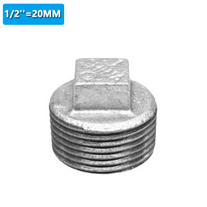 Galvanized Iron Plugs Pipeline Accessories 1/2" To 1"