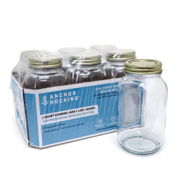 Anchor Hocking 1 Quart Canning Jars with Lid Pack of 6 Lazada PH