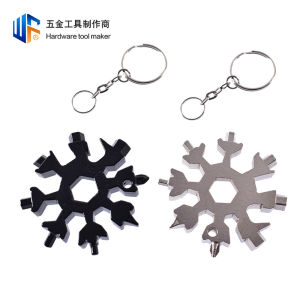 AE Multifunctional Snowflake Wrench 8 Angled manual screwdriver edc Outdoor portable tools 20 All-in-one portable wrench set