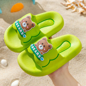E-Star new childrens cartoon Little bear and rabbit slippers soft bottom kids non-slip Kids sandals