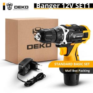 DEKOมาใหม่Banger 12V SET1 สว่านไร้สายไขควงไฟฟ้า