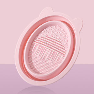 1pcs Silicone Makeup Brush Cleaner Scrubbing Pad Cosmetic Brushes Cleaning Cosmetic Eyebrow Brush Cleaning Mat Hand Makeup Tools