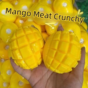 Funny Decompression Vent Dragon Fruit Mango Meat Squeeze Ball Squishy Toy Stress Reliever Fidget Sensory Toy Simulation Fruit Food