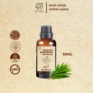Tinh dầu tràm năm gân nguyên chất giữ ấm cho bé kháng khuẩn đuổi muỗi Bình Lam Natural 50ml