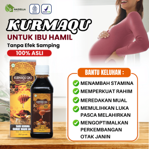 KurmaQu Suplemen Ibu Hamil Penambah Stamina Memperkuat Rahim Mengoptimalkan Perkembangan Otak Janin dari Sari Kurma dan Madu Murni Asli ISI 350 gr