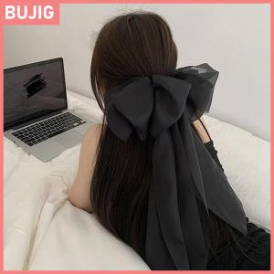 BUJIG Super Fairy Ribbon Bowknot Hair Clip Princess Sweet Spring Clip High-end Atmosphere Headwear Hair Accessories