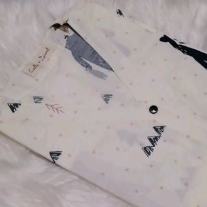 Japanese cotton Billy Bear Long Pyjamas Set (short sleeve +long pant)