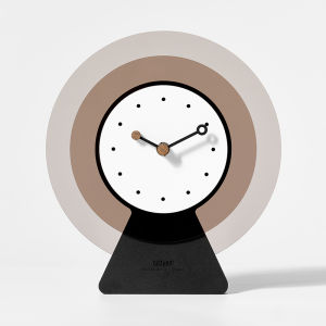 Minimalist Nordic Series Desk Clock Hot Sale Home Living Room Simple and Fashion Mute Creative Vintage Clock Art Flower Decorations 20x22cm
