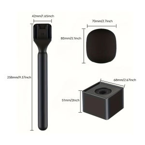 Lavalier Microphone for Interview Handheld Stick Style Professional News Station Reporter Outdoor Use