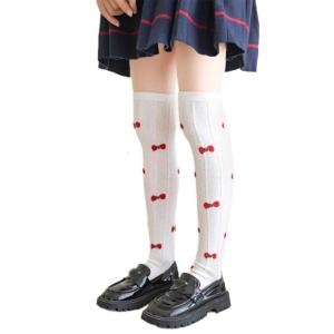 Long Boot Socks for Teen Girl 3-8 Year Breathable Socks Children Over Calf Socks Over Knee Stockings Kids Long Stockings