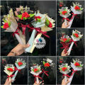 Single Rose Bouquet / Buket Bunga Mini. 