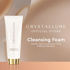 Crystallure Moisture Rich Cleansing Foam 100ml - Facial Wash Pembersih Wajah Anti Aging untuk Perawatan Wajah dan Skin Barrier with Allantoin Gold-Peptide Crystals and Amino Ectoin (Face Wash for All Skin Type)