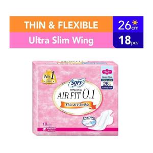 Sofy Extra Slim 0.1 Day Wing Sanitary Pads 26 Cm