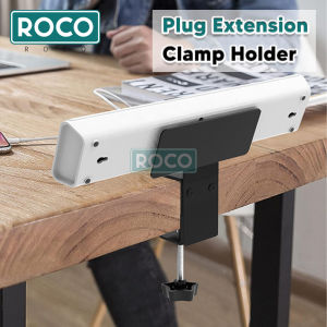 ROCO Pemegang Klip Sambungan Palam Pemegang Sambungan Meja Extension Plug Clamp Holder Desktop Extension Holder