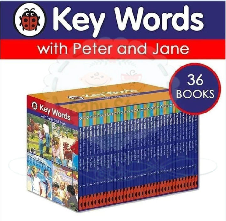 Ladybird Key Words with Peter and Jane Box Set (36 Books) Free