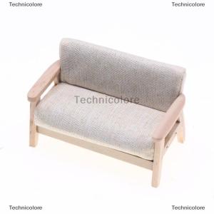 [COD] Technicolore เก้าอี้ห้องนั่งเล่นจำลองขนาดเล็ก1ชิ้น1:12เฟอร์นิเจอร์บ้านตุ๊กตาขนาดเล็กโซฟาคู่เด็กเล่นเลียนแบบตุ๊กตาของตกแต่งบ้านแบบทำมือ