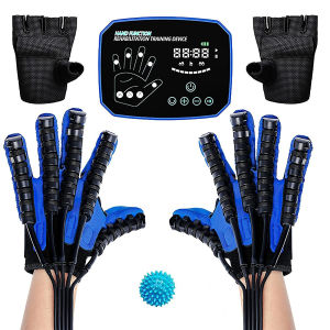 Salorie Stroke Rehabilitation Robot Gloves with Both Hands - 2023 Power Upgrade Strengthen Version Stroke Hemiplegia Finger Trainer Ai Smart Chip Splint Assistive Training Equipment for Hand Pain Relief