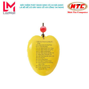 Máy niệm phật nghe kinh có sẵn 44 bài JSA01 lá bồ đề có cổng cắm tai nghe - kèm dây đeo cổ (nhiều màu)