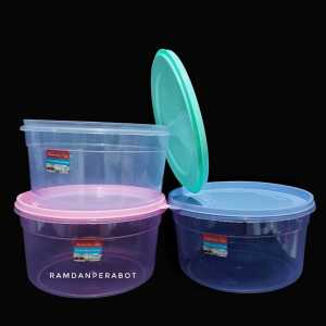 Sealwrare 3 Liter Toples Mawar Warna Toples Plastik Serbaguna 3 Liter Toples Kue Kering