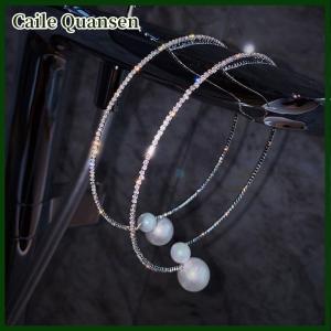 Caile Fashion Simple Simulated Bridal Jewelry sets Adjustable Necklace Bracelet For Women Wedding Jewelry Gift