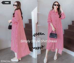 SIMPEL DRESS SALUR 1180-80 REALPICT LD 102 PJ DPN 112 PJ  BELAKANG 126 CM