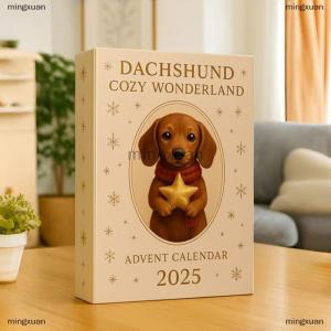 [COD] mingxuan Dachshund Cozy Wonderland Advent Calendar 2025 24 Days Of Festive Ornaments With Cozy Themed Accessories