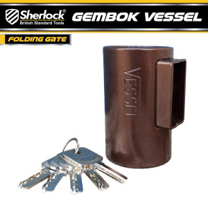Gembok Tabung Vessel Padlock Anti maling Sherlock Untuk Folding Gate