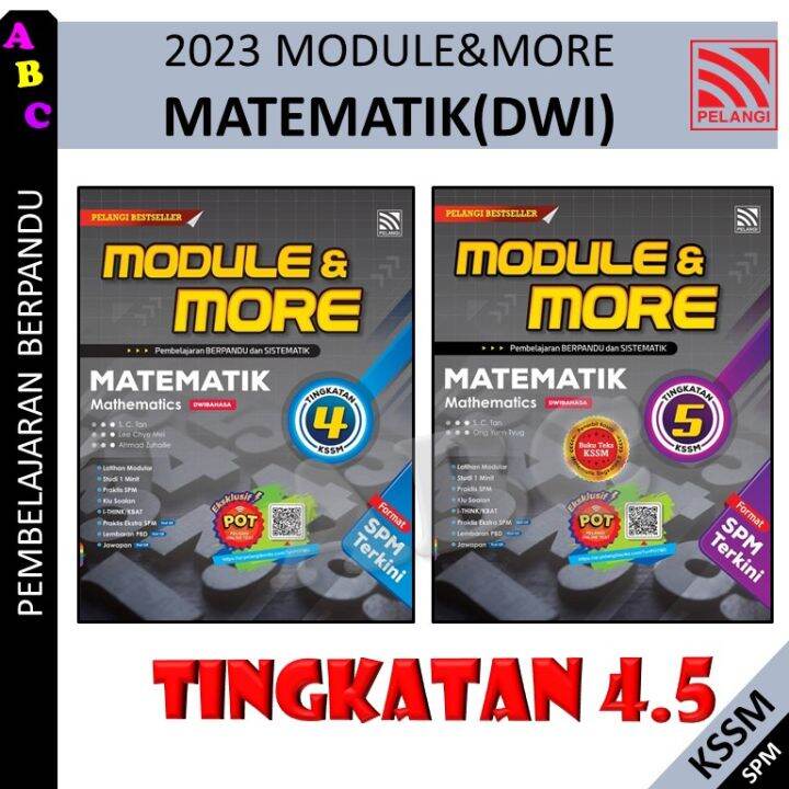 BUKU AKTIVITI 2023：MODULE & MORE MATEMATIK TINGKATAN 4 , 5 DWIBAHASA ...