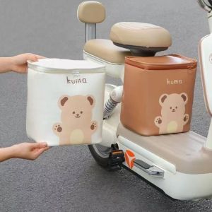 SERAPHYXO Cartoon Bicycle Handlebar Bag Large Capacity Universal Electric Vehicles Storage Bag Portable Detachable Mountain Bike Bag for Cycling