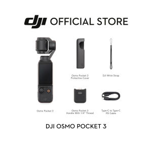 DJI Osmo Pocket 3 - Handheld 1-Inch CMOS & 4K/120fps - 2-Inch Rotatable Screen and Smart Horizontal-Vertical Shooting - 3-Axis
